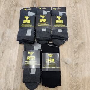 5 Pairs! New Dr. Martens Airwair The Double Doc Sock S/M 3-8 Padded Breathable